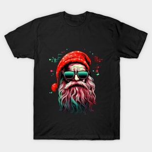 Trendy Santa Claus with sun glasses T-Shirt